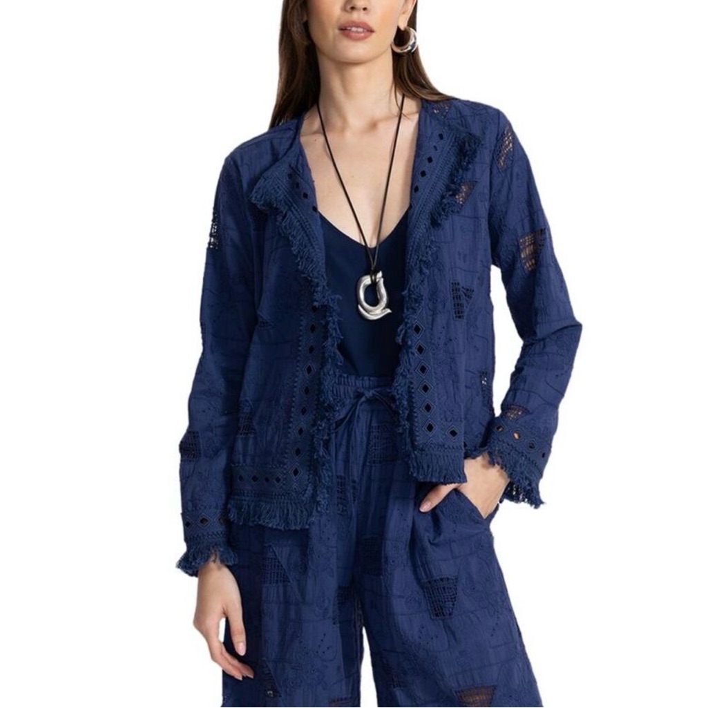 Johnny Was Kae Jacket - 100% Cotton - Size M